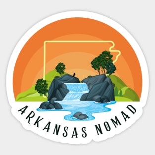 Arkansas Nomad Sunset Sticker